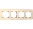 Рамка WERKEL W0042443 на 4 поста Elite айвори стекло a057885 1