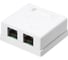 Компьютерная розетка Retic на 2 порта RJ-45 8p8c, cat. 5e, на плате, J-8P8C-C5E-2P-TWCS 1