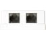 Компьютерная розетка Retic на 2 порта RJ-45 8p8c, cat. 5e, на плате, J-8P8C-C5E-2P-TWCS 6