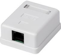 Компьютерная розетка TWIST на 1 порт RJ-45 8p8c, cat. 5e, на плате, J-8P8C-C5E-1P-TWCS