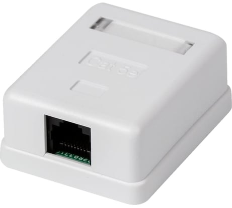 Компьютерная розетка Retic на 1 порт RJ-45 8p8c, cat. 5e, на плате, J-8P8C-C5E-1P-TWCS