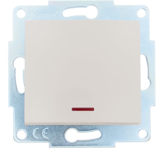 Выключатель с подсветкой Lezard ASTI крем, механизм 7081-0388-111