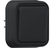 Выключатель одноклавишный проходной EKF Бронто СП, автоматические клеммы, антрацит BT2-SWA-11