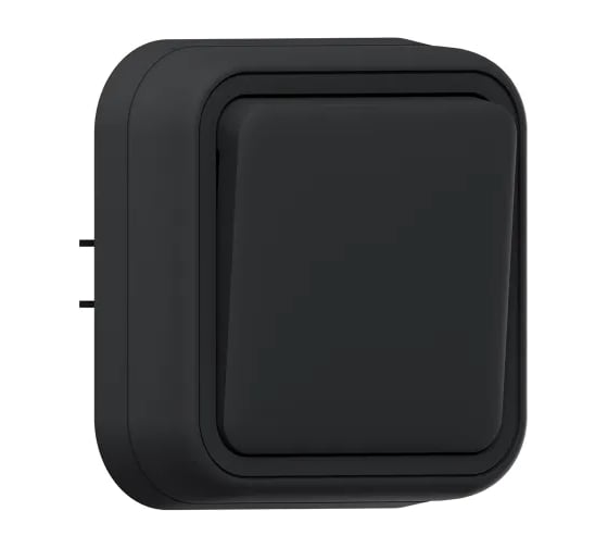 Выключатель одноклавишный проходной EKF Бронто СП, автоматические клеммы, антрацит BT2-SWA-11