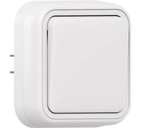 Выключатель одноклавишный проходной EKF Бронто СП, автоматические клеммы, белый BT2-SWW-11