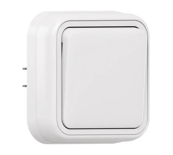 Выключатель одноклавишный проходной EKF Бронто СП, автоматические клеммы, белый BT2-SWW-11