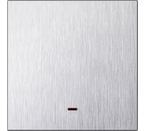 Выключатель 1-клавишный с индикатором независимый Smartbuy 10А алюминий серебро Альтаир SBE-i11al-10-SW1-1