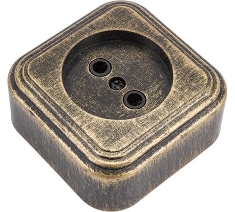 1-местная розетка SVET RA 16-131-Черная Бронза открытой установки без заземления EV0311-0030