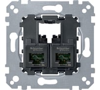 Коннектор Systeme Electric Merten Механизм 2xRJ45 Cat5E UTP SE MTN4575-0002