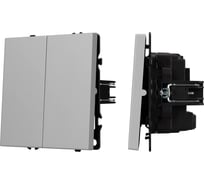 Механизм выключателя двухклавишный перекрёстный Arlight SWT-NOBE-MKX2-SFPL-IS 1шт 061794