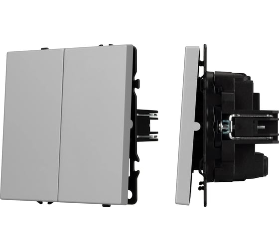 Механизм выключателя двухклавишный перекрёстный Arlight SWT-NOBE-MKX2-SFPL-IS 1шт 061794