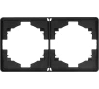 Рамка KRANZ ROUND 2-постовая, оникс KR-78-0752-3