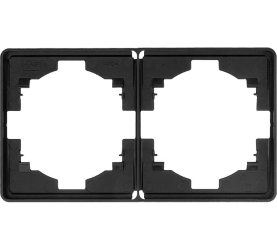 Рамка KRANZ ROUND 2-постовая, оникс KR-78-0752-3