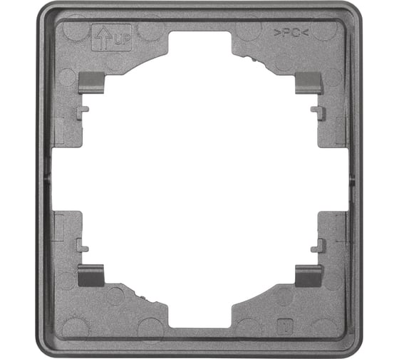Рамка KRANZ ROUND 1-постовая, титан KR-78-0751-2