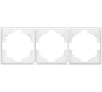 Рамка KRANZ ROUND 3-постовая, перламутр KR-78-0753-1