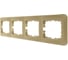 Рамка Lezard ASTI 4-ая горизонтальная, без вставки, золото 7081-3600-149 1
