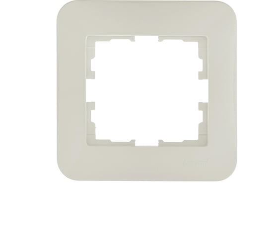 Рамка Lezard ASTI 1-ая горизонтальная, без вставки, крем 7081-0300-146