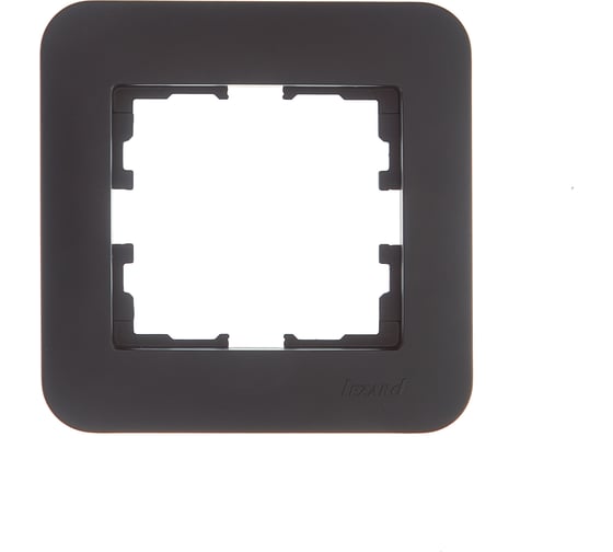 Рамка Lezard ASTI 1-ая горизонтальная, без вставки, чёрный бархат 7081-4200-146 1