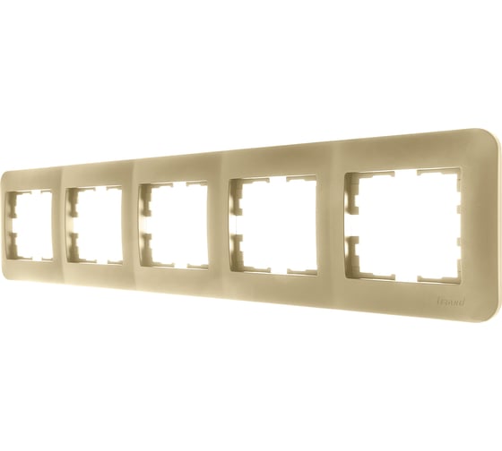 Рамка Lezard ASTI 5-ая горизонтальная, без вставки, золото 7081-3600-150