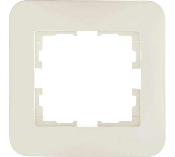 Рамка Lezard ASTI 1-ая горизонтальная, без вставки, жемчужно-белый перламутр 7081-3000-146