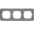 Рамка Lezard ASTI 3-ая горизонтальная, без вставки, платина 7081-3500-148 1