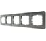 Рамка Lezard ASTI 5-ая горизонтальная, без вставки, платина 7081-3500-150 2