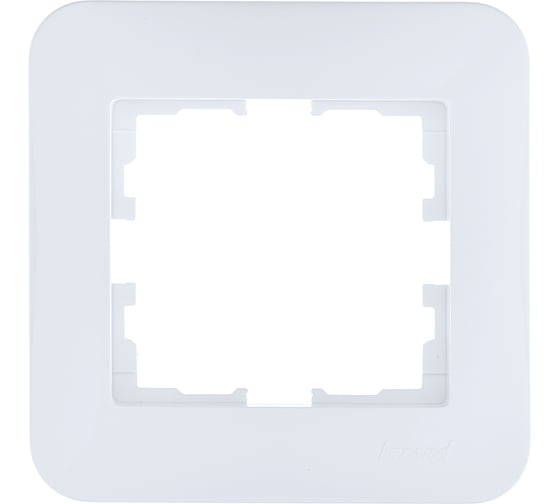 Рамка Lezard ASTI 1-ая горизонтальная, без вставки, белая 7081-0200-146