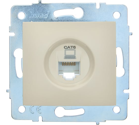 Механизм розетки компьютерной Lezard ASTI крем Сat 6 7081-0388-140