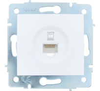 Механизм розетки компьютерной Lezard ASTI белая механизм Сat 6 7081-0288-140