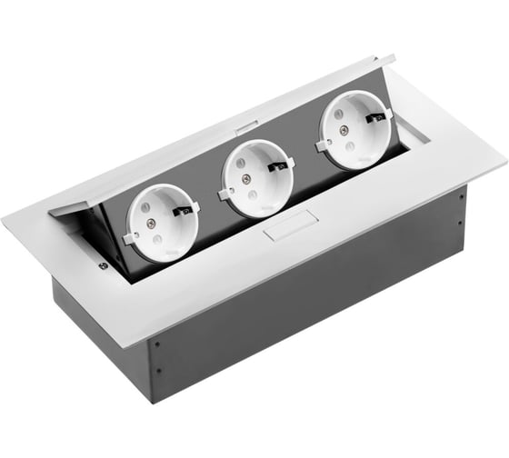 Удлинитель для офиса GTV разъем расширения рабочего стола SCHUCKO Х 3, цвет белый N AE-PB03GS-10N