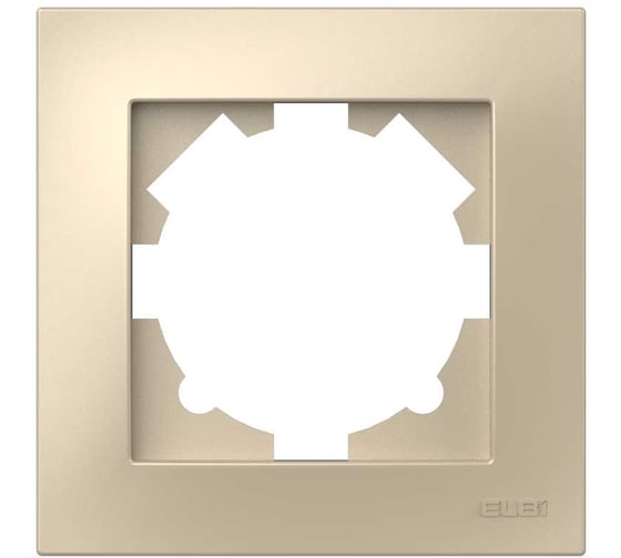 Рамка одинарная ELBI Vega слоновая кость, 24 шт 510-012500-271