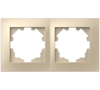 Рамка двойная ELBI Vega слоновая кость, 12 шт 510-012500-226