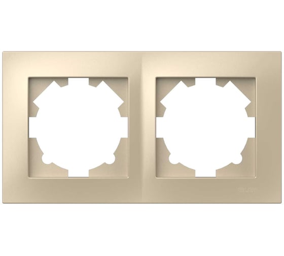 Рамка двойная ELBI Vega слоновая кость, 12 шт 510-012500-226