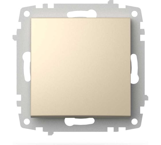 Выключатель одноклавишный ELBI Zena Vega слоновая кость, M+K, 12 шт 609-012500-200