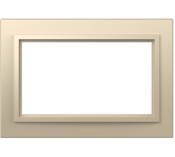 Рамка для двойной розетки без заземления ELBI Zena слоновая кость, 12 шт 608-012500-908
