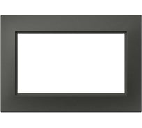 Рамка для двойной розетки с заземлением ELBI Vega дымчатый, 12 шт 510-011100-907