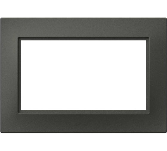 Рамка для двойной розетки с заземлением ELBI Vega дымчатый, 12 шт 510-011100-907