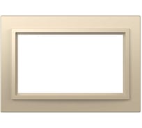 Рамка для двойной розетки с заземлением ELBI Zena слоновая кость, 12 шт 608-012500-907