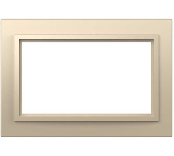 Рамка для двойной розетки с заземлением ELBI Zena слоновая кость, 12 шт 608-012500-907