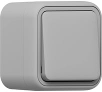 Выключатель одноклавишный EKF Бронто ОП, автоматические клеммы, серый BT1-SWG-10
