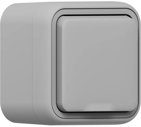 Розетка одноместная EKF Бронто ОП, винтовые клеммы, серый BT1-SOG-111