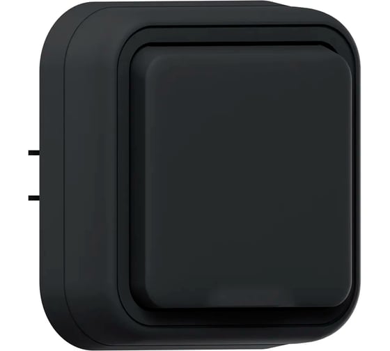 Розетка одноместная EKF Бронто СП, винтовые клеммы, антрацит BT2-SOA-111