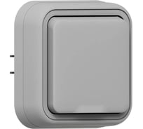 Розетка одноместная EKF Бронто СП, винтовые клеммы, серый BT2-SOG-111