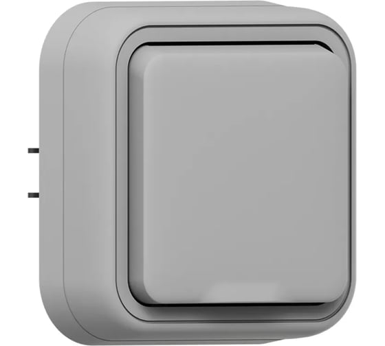 Розетка одноместная EKF Бронто СП, винтовые клеммы, серый BT2-SOG-111