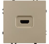 Механизм HDMI розетки Arlight SCT-NOBE-MHD1-SFPL-GD 1шт 061843