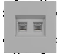 Механизм сдвоенной телефонной розетки Arlight SCT-NOBE-MTL2-SFPL-IS 1шт 061890