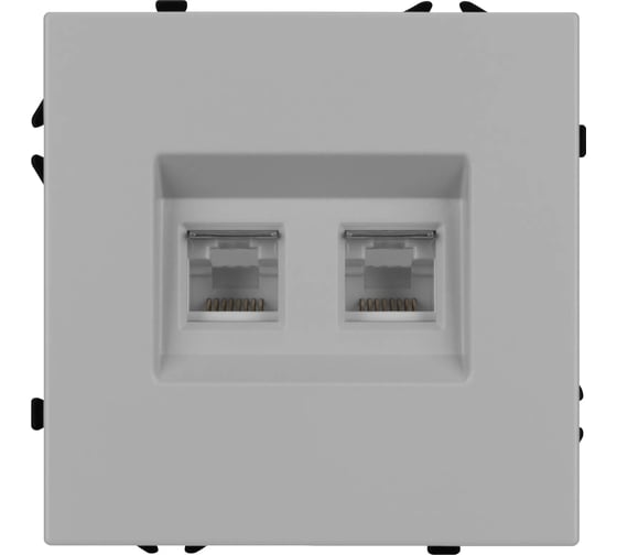 Механизм сдвоенной телефонной розетки Arlight SCT-NOBE-MTL2-SFPL-IS 1шт 061890