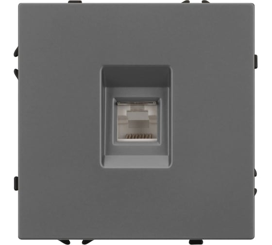 Механизм телефонной розетки Arlight SCT-NOBE-MTL1-SFPL-GR 1шт 054303