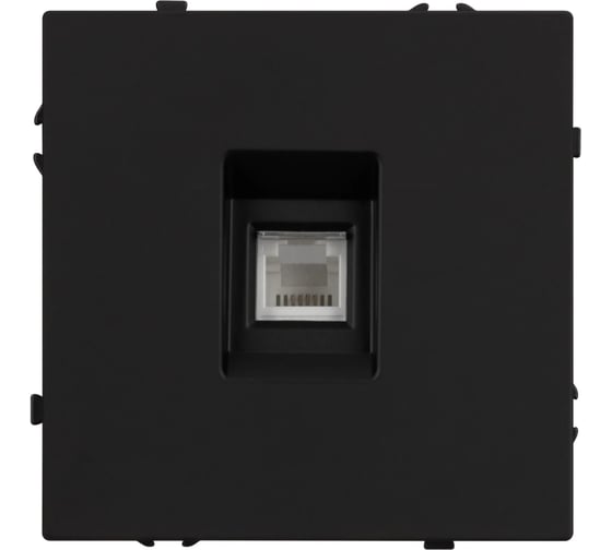 Механизм телефонной розетки Arlight SCT-NOBE-MTL1-SFPL-BK 1шт 054301