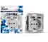 Розетка TOKOV ELECTRIC 1-м СП Pixel с заземл. с 2-мя заряд. устр. USB тип A+A механизм алюм. TKE-PX-R1U2A-C03 2